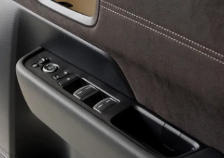 Door trim texture with leather grain and 3D stitching